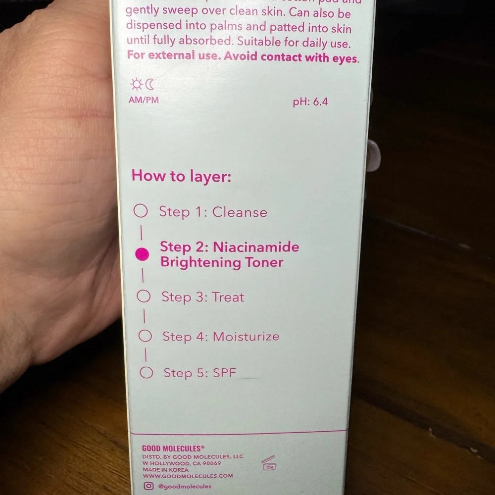 Good Molecules Niacinamide Brightening Toner 120 ml. 4 oz. Brand New in Box